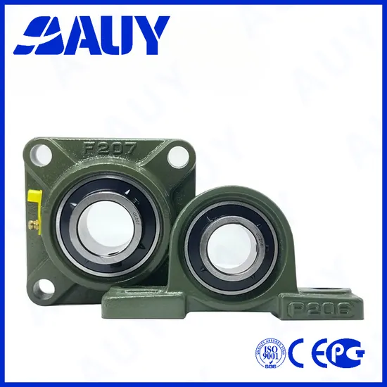 Auy-Hot-Sale-High-Strength-P2b-012-Wf-Ah-012-Wf-Ah-P2b-104s-FM-104s-FM-Sywk-25-Yta-Cast-Iron-Housing-Pillow-Block-Bearing