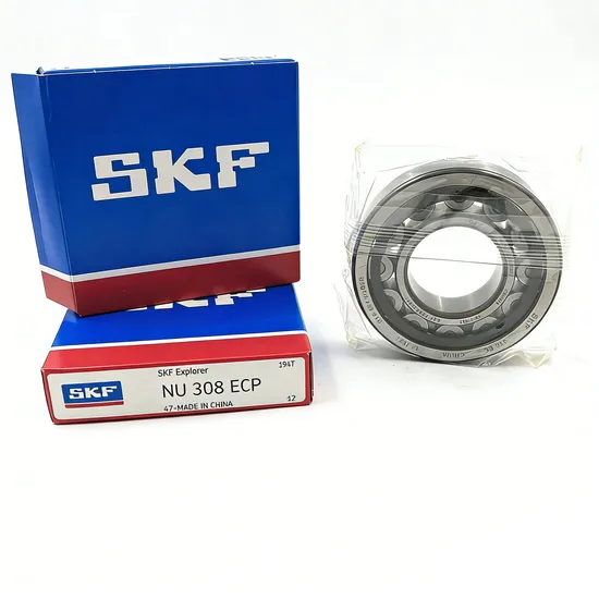 Single Row Cylindrical Roller Bearing SKF NU308ECP 40x90x23mm for High Load Industrial Use - Image 5