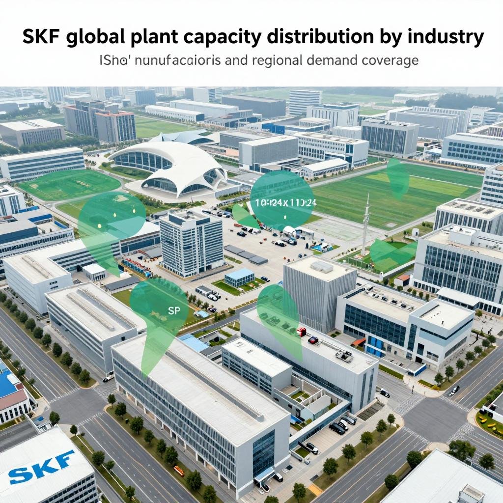 SKF global plant capacity distribution by industry