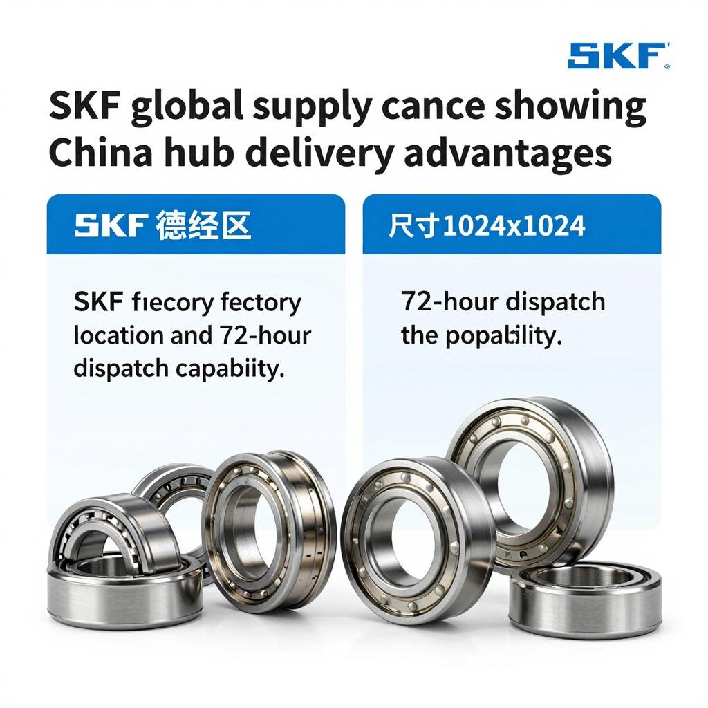 SKF bearing factory location and 72-hour dispatch capability SKF global supply chain showing China hub delivery advantages
