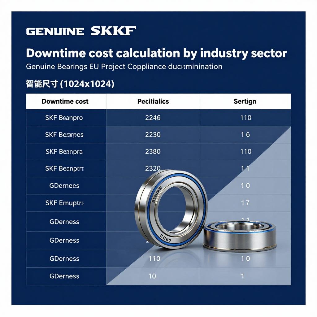 Downtime cost calculation by industry sector