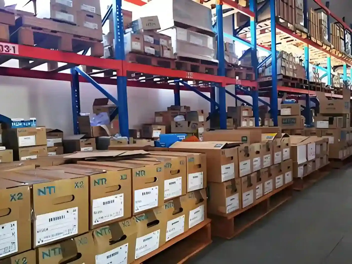 Warehouse aisle