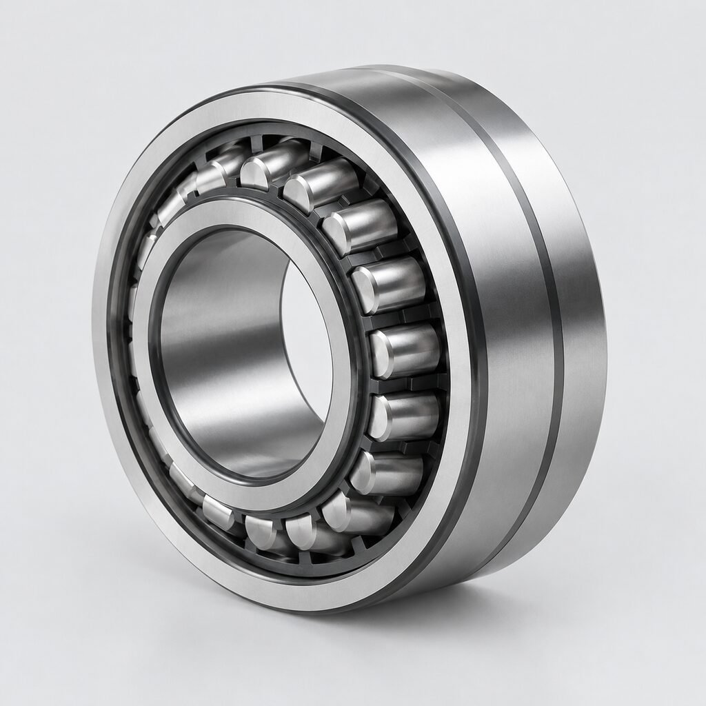 SKF Super-Precision Cylindrical Roller Bearings bearings arranged on an industrial workbench